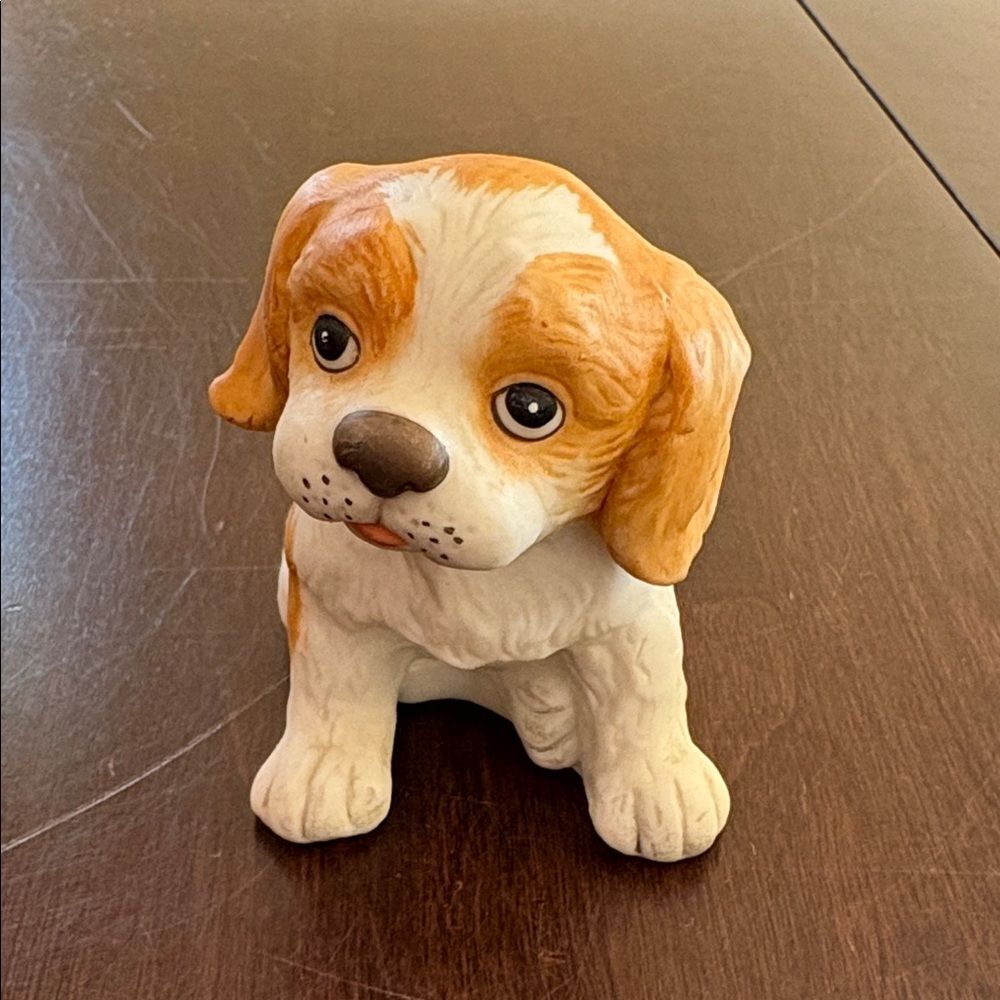Vintage Homco Cocker Spaniel puppy dog 1980s.